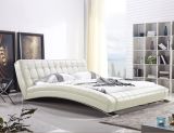 Flat Leather Bed for Home Furniture