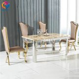 High Quality Hly Rectangle Stainless Steel Dining Table for Sale