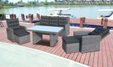 Outdoor Patio Home Hotel Office Round Rattan Wicker Stack Dining Garden Dundee Lounge Sofa Set (J709R)