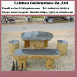 Basalt Park Table and Chair Stone Garden Table Set
