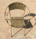 Balcony, Leisure, Wrought Iron Small Tea Table, Rattan Chair Stool Chair Adult Children (M-X3536)