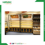 Supermarket Bakery Showcase Glass Wood Cake Display Cabinet