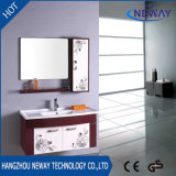 New Wall Bathroom Plastic Vanity Cabinet with Side Cabinet