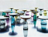 Small Tea Table Nordic Design Interior Glass Tea Table Bell Table FRP Custom Furniture (M-X3741)