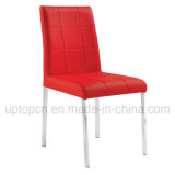 Durable Red Color Leather Chair with Stainless Steel Legs for Wedding Ceremony (SP-LC247)