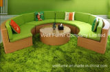Half-Circle Rattan Wicker Sectional Sofa Set / Rattan Garden Furniture