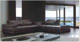 Living Room Sofa Sectional Leather Sofa with Italian Leather
