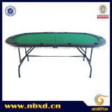 2 Folding 10 Person Poker Table with Iron Leg (SY-T08)