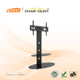 Round Glass Base LCD TV Floor Stand (CT-FTVS-J201B)
