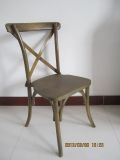 Antique Rustic Sonoma Cross Back Wedding Chair