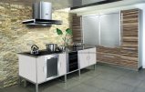 Grey Wooden UV Paint Kitchen Cabinet (FY2597)