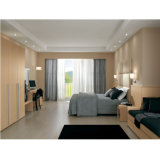Holiday Melamine Hotel Bedroom Furniture Oak Wooden Bed