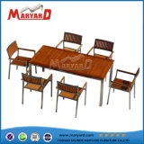 High Quality Easy Clean Wood Table Top Ding Table Set