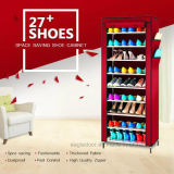 9 Tier Shoe Shelves Canvas Fabric Shoe Rack Storage Cabinet Rail Shoes Organizer Zipper Standing Sapateira Organizador Furniture (FS-02A)