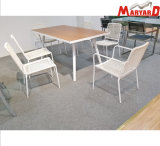 New Design Rope Weaving Dining Table and Chairs