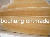 Natural Yellow Vein Honey Onyx for Tile Slab