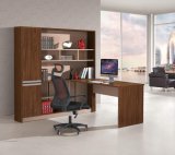 Modern U Shape Home Office Executive Desk with Bookshelf