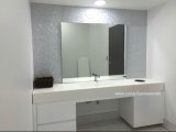 Corian Solid Surface Bathroom Vanity with Corian Basin