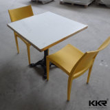 Solid Surface Stone Square Dinner Table for Restaurant Room
