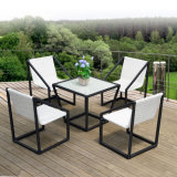Outdoor PE Rattan / Wicker Square Coffee Shop Tables and Chairs (Z393)
