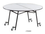 Movable Folding Round Table for Banquet Hall Used (JT8389)