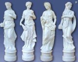 Hand Carved Life Size Marble Four Season Woman Granite Statue