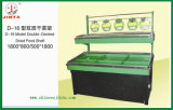 Double Deck Fruit and Vegetable Display Shelf (JT-G24)