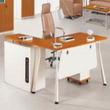 Teak Wood L Shape Executive Desk Office Desk for Office Furniture