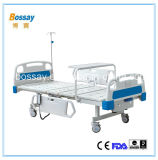 CE FDA ICU Hospital Bed Electric Bed with Two Cranks