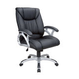 Black Color PU Leather Manager Swivel Office Chair (FS-8714B)