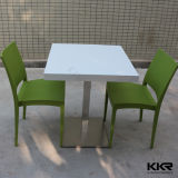Restaurant Kkr 2 Seater Solid Surface Square Dining Table (180118)
