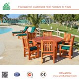 Outdoor Pool Reclaimed Wood Chair Dining Table