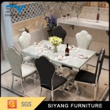 Home Room Furniture Marble Top Gold Dining Table