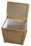 Solid Wood Laundry Basket Wooden Cabinet in Customized Size
