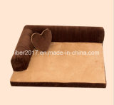 Pet Bed Suede Fabric Pet Products Luxury Large Dog Sofa Beds with Pillow
