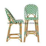 French Bamboo Bistro Rattan Kitchen High Bar Stools Chair