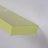 Floating Wall Shelf Made of E1 MDF Cuboid Shape Modern Style GB280712-60 Light Yellow