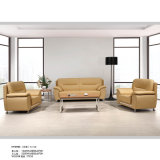 Modern Design Living Room Leather Sofa Set Covered with Metal Leg (HY-S983)