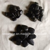 Black Natural Polished a Cobble &Pebble Stone (SMC-PB023)