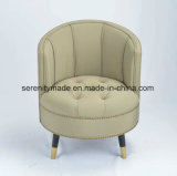 Western Style PU Leather/Velvevt Fabric Round Tub Lounge Sofa Chairs