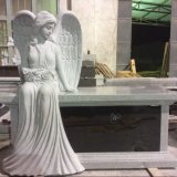 Sculpted Angel Cremation Bench Monuments