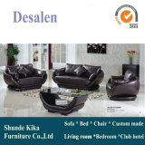 Modern Design Round Genuine Leather Sofa (8009)