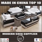 Fashion American Style Modern Leather Sofa with TV Stand