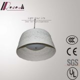 Chinese Style Opal White Rattan Round Pendant Lamp for Hotel