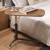Height Adjustable Wooden Overbed Table