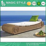 Rattan Sunlounger Wicker Daybed Outdoor Sun Bed Garden Sunlounger Patio Daybed Beach Sunlounger Hotel Project (Magic Style)