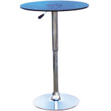 Popular Blue Color Adjustable Height Round Plastic Bar Table (FS-414)