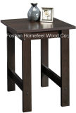 Living Room Wooden Small End Table in Black