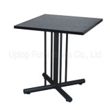 Modern Square Dark Black Wood Cafeteria Table (SP-RT482)