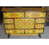 Antique Chinese Painted Buffet Cabinet Lwc276